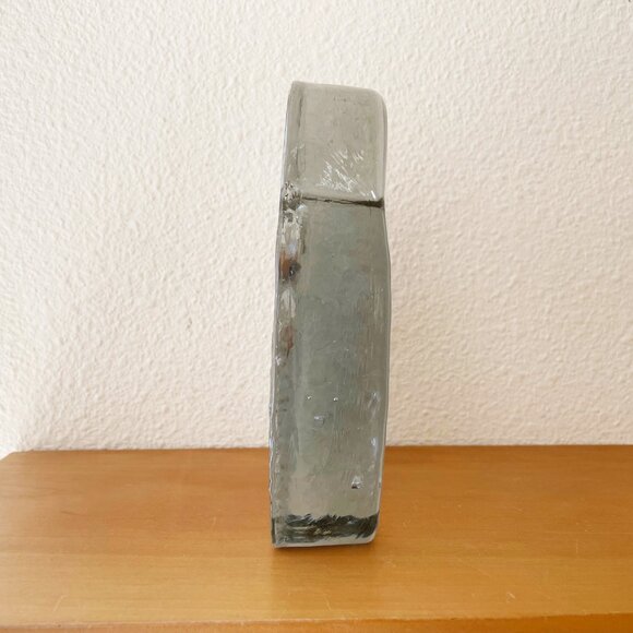 Vintage Blenko Cast Glass Owl Bookend Figurine Sculpture MCM Mid Century Modern - Picture 3 of 8